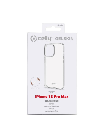 Celly GELSKIN Apple iPhone 13 Pro Max funda para teléfono móvil 17 cm (6.7") Transparente
