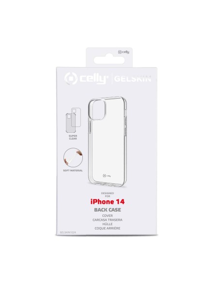 Celly Gelskin funda para teléfono móvil 15,5 cm (6.1") Transparente