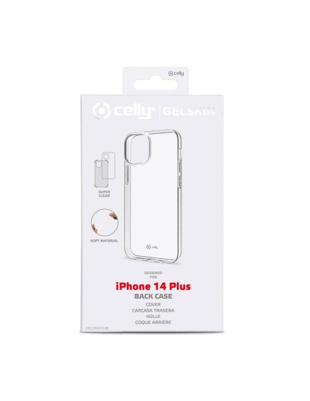 Celly Gelskin funda para teléfono móvil 17 cm (6.7") Transparente