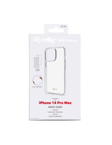 Celly Gelskin funda para teléfono móvil 17 cm (6.7") Transparente