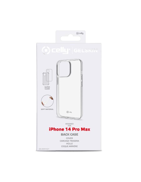 Celly Gelskin funda para teléfono móvil 17 cm (6.7") Transparente