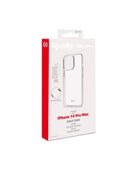 Celly Gelskin funda para teléfono móvil 17 cm (6.7") Transparente