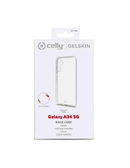Celly GELSKIN funda para teléfono móvil 16,8 cm (6.6") Transparente