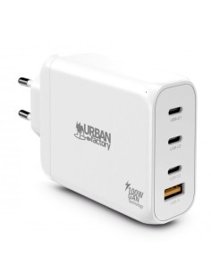 Urban Factory GPS14UF cargador de dispositivo móvil Universal Blanco Corriente alterna Carga rápida Interior