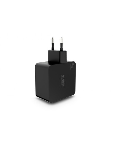 Urban Factory GPS65UF adaptador e inversor de corriente Interior 65 W Negro