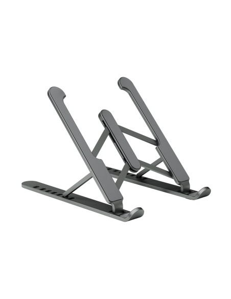 AISENS Soporte De Sobremesa Ajustable Para Portatil   Tablet, Gris Oscuro