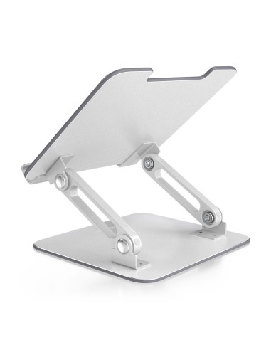 AISENS Soporte de Sobremesa 7-13 Ajustable Para Portatil   Tablet, Plata