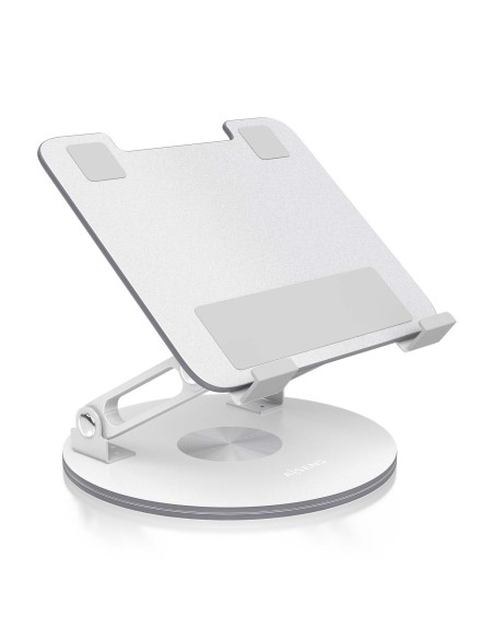 AISENS Soporte de Sobremesa Giratorio Ajustable Para Portatil   Tablet 7-13, Plata