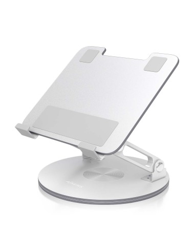 AISENS Soporte de Sobremesa Giratorio Ajustable Para Portatil   Tablet 7-13, Plata