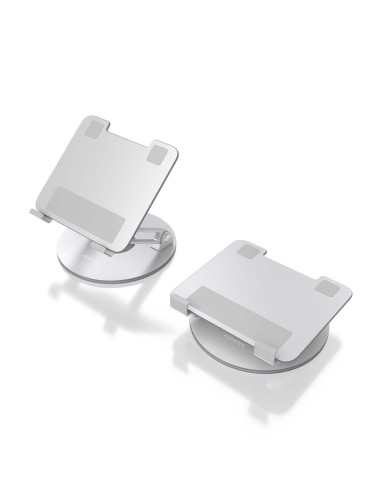 AISENS Soporte de Sobremesa Giratorio Ajustable Para Portatil   Tablet 7-13, Plata