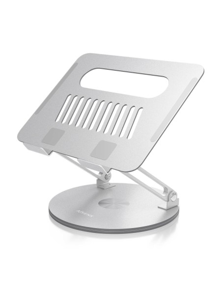 AISENS Soporte de Sobremesa XL Giratorio Ajustable para Portátil   Tablet 10-17, Plata