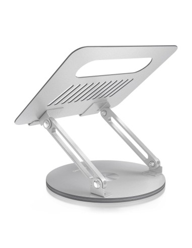 AISENS Soporte de Sobremesa XL Giratorio Ajustable para Portátil   Tablet 10-17, Plata