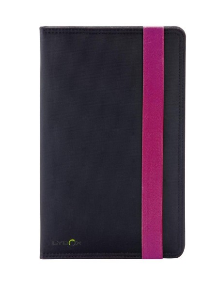Ziron LY015 funda para tablet 20,3 cm (8") Folio Negro, Púrpura