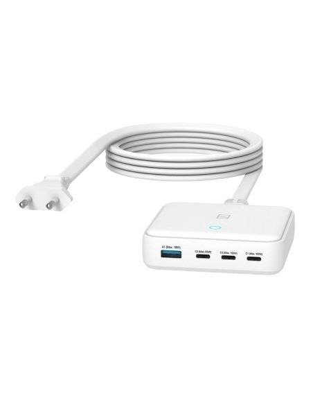 Tucano MA-DEGAN100-EU-W cargador de dispositivo móvil Portátil, Smartphone, Tableta Blanco Corriente alterna Carga rápida