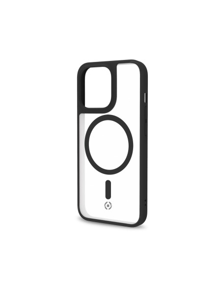 Celly Magmatt funda para teléfono móvil 15,5 cm (6.1") Negro, Transparente