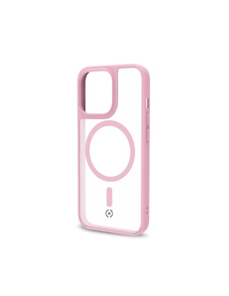 Celly Magmatt funda para teléfono móvil 15,5 cm (6.1") Rosa, Transparente