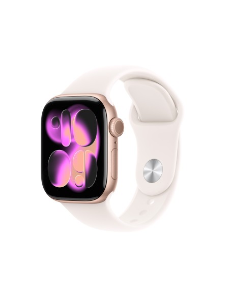 Apple Watch Series 11 OLED 42 mm Digital 374 x 446 Pixeles Pantalla táctil 5G Oro rosa Wifi GPS (satélite)