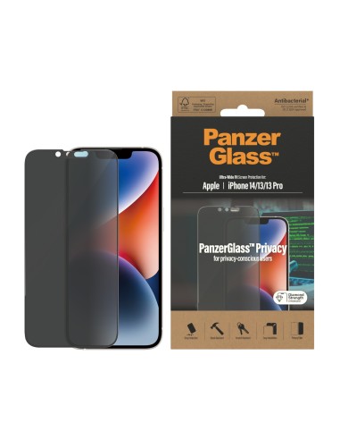 PanzerGlass ® Privacy Screen Protector iPhone 14 | 13 | 13 Pro | Ultra-Wide Fit Protector de pantalla Apple 1 pieza(s)