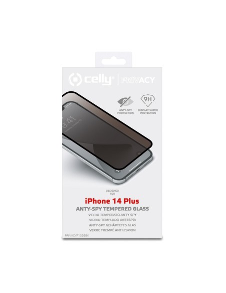 Celly PRIVACYF1026BK protector de pantalla o trasero para teléfono móvil Apple 1 pieza(s)