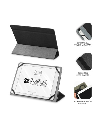 SUBBLIM Funda Tablet Universal Freecam Case 10,1" Black