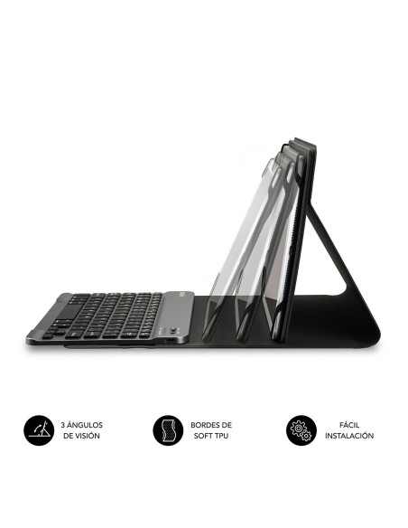 SUBBLIM Funda con Teclado KEYTAB PRO BLUETOOTH 10,1" Black