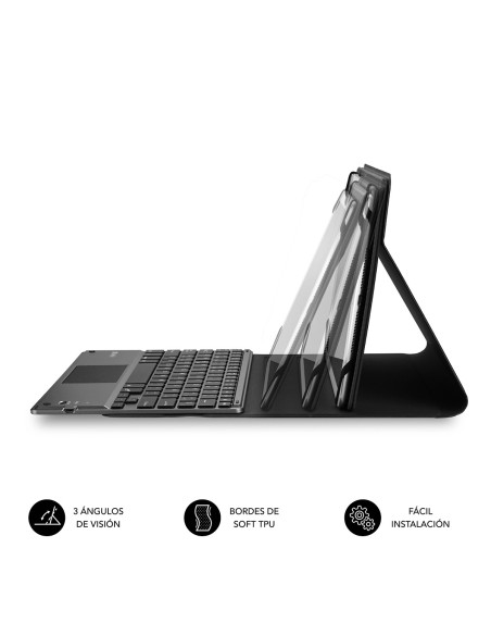 SUBBLIM Funda con Teclado KEYTAB PRO BLUETOOTH 10,1" TOUCHPAD Black