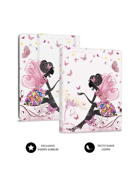SUBBLIM Funda con Teclado Micro USB – Type C KEYTAB USB 11" Hadas