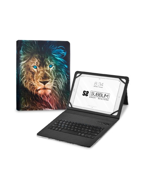 SUBBLIM Funda con Teclado Keytab Pro BT Trendy Leon
