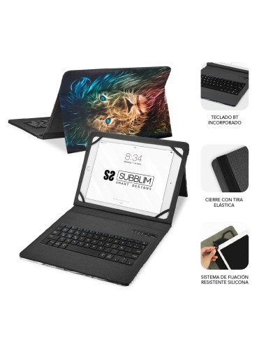 SUBBLIM Funda con Teclado Keytab Pro BT Trendy Leon