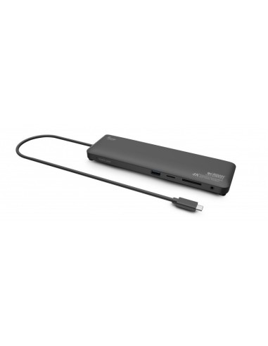 Urban Factory TCD45UF base para portátil y replicador de puertos Alámbrico USB 3.2 Gen 1 (3.1 Gen 1) Type-C Negro