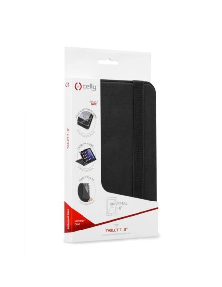 Celly UNITAB78BK funda para tablet 20,3 cm (8") Folio Negro