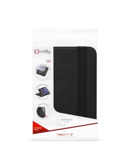 Celly UNITAB78BK funda para tablet 20,3 cm (8") Folio Negro