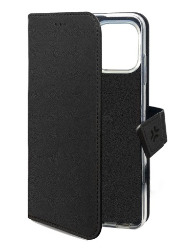 Celly WALLY1081 funda para teléfono móvil 17,5 cm (6.9") Funda cartera Negro