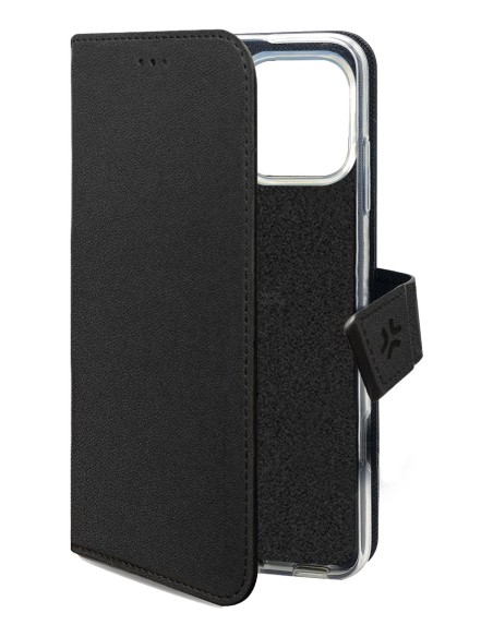 Celly WALLY1081 funda para teléfono móvil 17,5 cm (6.9") Funda cartera Negro