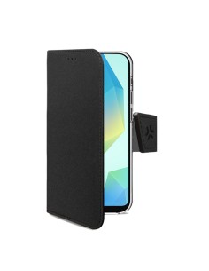 Celly WALLY funda para teléfono móvil 17 cm (6.7") Funda cartera Negro