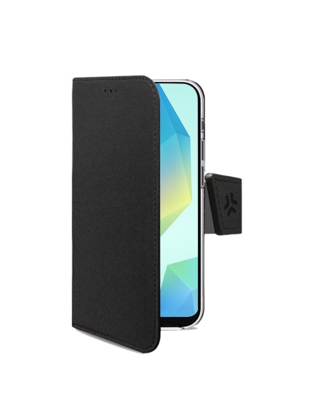 Celly WALLY funda para teléfono móvil 17 cm (6.7") Funda cartera Negro