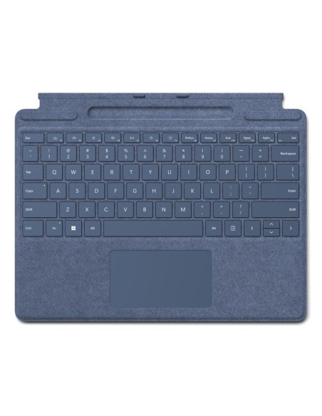 Microsoft Surface Pro QWERTY Inglés Microsoft Cover port Azul oscuro