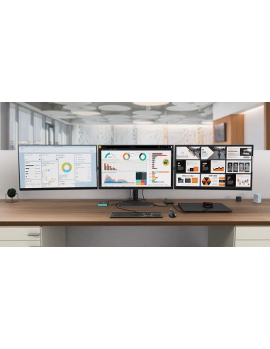 i-tec Metal USB-C Ergonomic 4K 3x Display Docking Station + Power Delivery 85 W