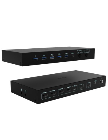 i-tec USB-C KVM Dock PRO for Three Hosts, Dual Video, with 2x Power Delivery, max 92W