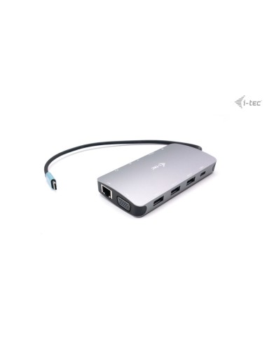 i-tec Metal USB-C Travel Nano Dock HDMI VGA with LAN + Power Delivery 100 W