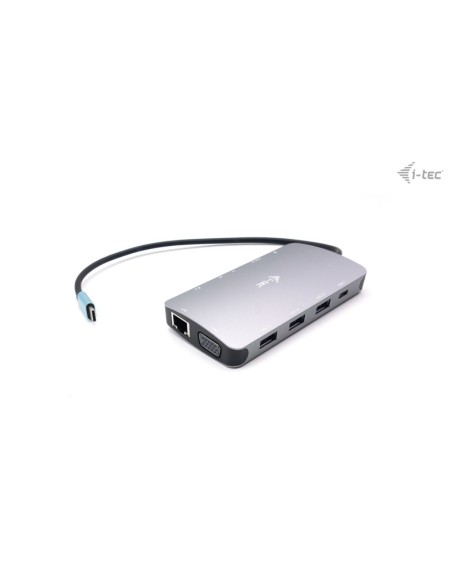 i-tec Metal USB-C Travel Nano Dock HDMI VGA with LAN + Power Delivery 100 W