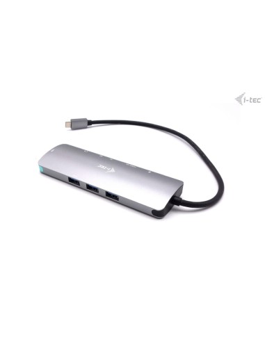 i-tec USB-C Metal Nano Docking Station 4K HDMI LAN with Power Delivery 100W + Universal Charger 100W