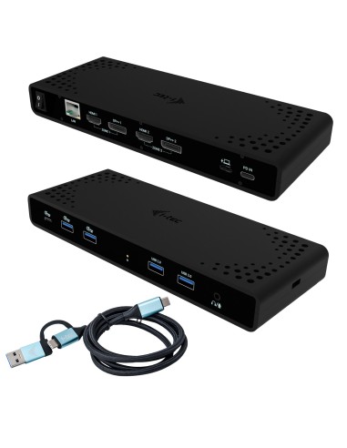 i-tec Universal Dual 4K Display Docking Station + Power Delivery 85W