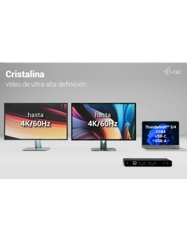i-tec Universal Dual 4K Display Docking Station + Power Delivery 85W