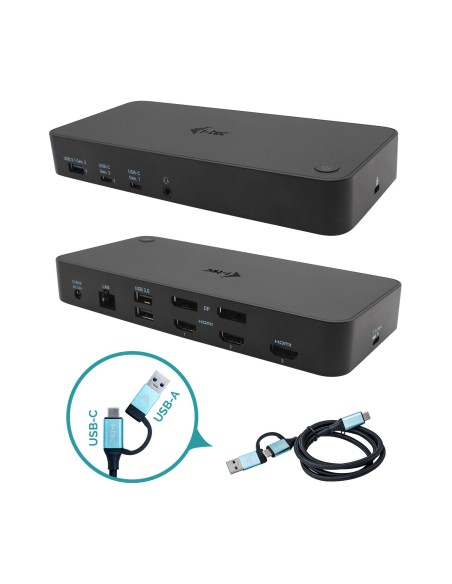 i-tec USB 3.0   USB-C   Thunderbolt, 3x 4K Docking Station + Power Delivery 100W