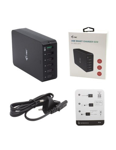 i-tec USB Smart Charger 6x USB-A Port 52W