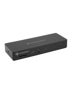 Conceptronic DONN30B base para portátil y replicador de puertos Alámbrico Thunderbolt 4 Negro