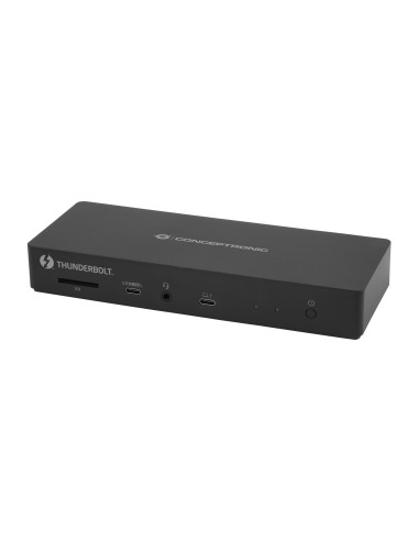 Conceptronic DONN30B base para portátil y replicador de puertos Alámbrico Thunderbolt 4 Negro