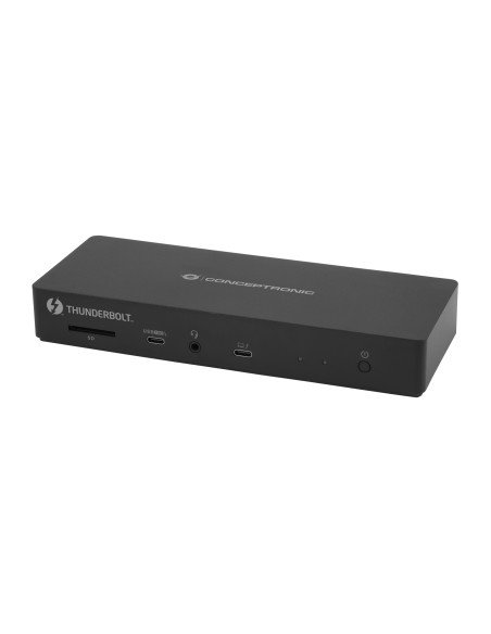 Conceptronic DONN30B base para portátil y replicador de puertos Alámbrico Thunderbolt 4 Negro