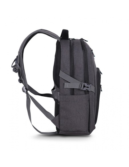Urban Factory HTE15UF mochila Mochila de viaje Negro, Gris Poliéster, Tereftalato de polietileno (PET)